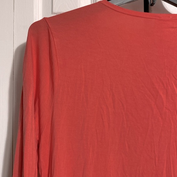 Orange lightweight knit open cardigan cover up Size L//XL - Picture 9 of 12